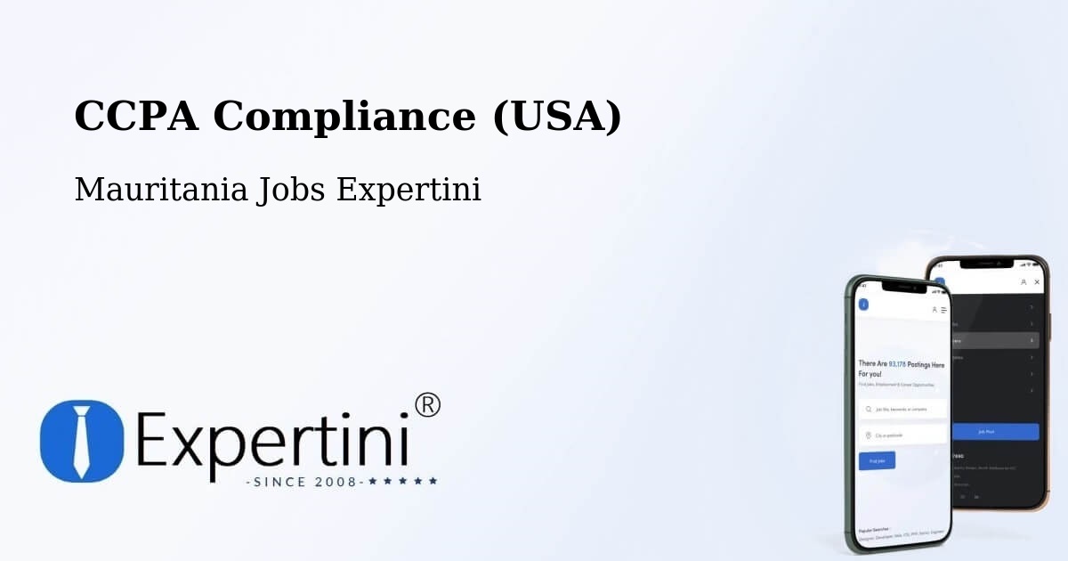 CCPA Privacy Rights & Compliance Notice – Mauritania - Mauritania Jobs Expertini